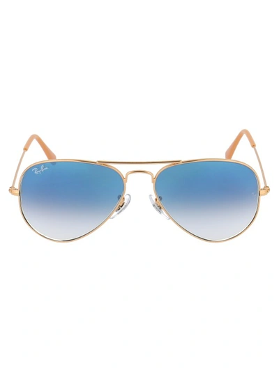 Ray Ban Aviator Large Metal Sunglasses In Blue