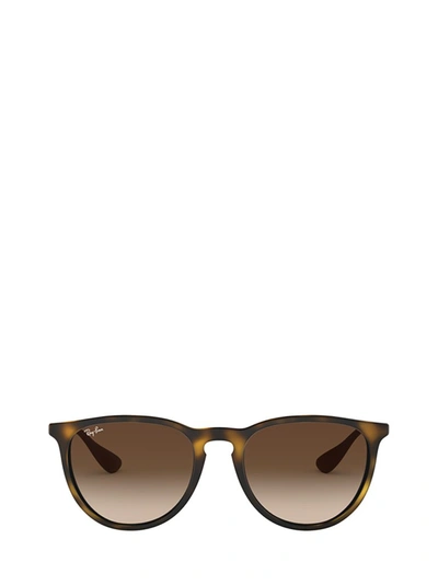 Ray Ban Ray-ban Chris Round Frame Sunglasses In Brown