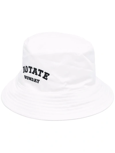 Rotate Birger Christensen Bianca Sunday Logo-embroidered Bucket Hat In White