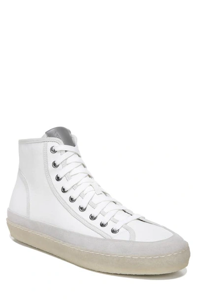 Vince Men's Rodgers Translucent-sole High-top Sneakers, Off White