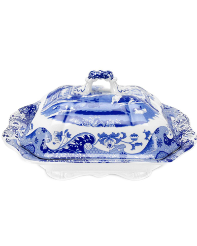 Spode Blue Italian Vegetable Dish And Cover