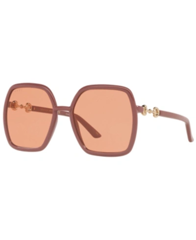 Gucci Gg0890s Square-frame Glass And Acetate Sunglasses In Pink