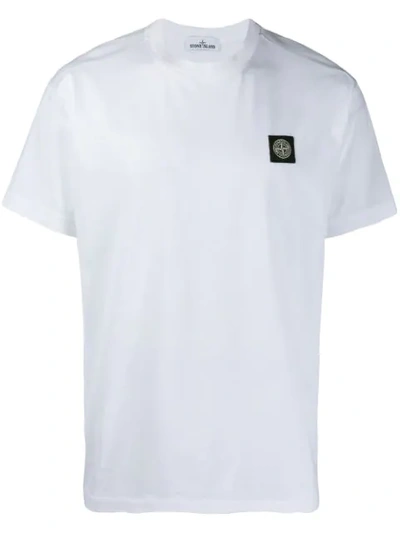 Stone Island Box Logo T-shirt In White