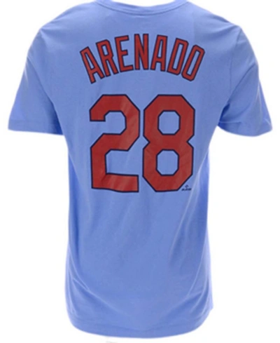 Nike Men's Nolan Arenado Light Blue St. Louis Cardinals Name And Number T-shirt