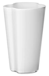 Monique Lhuillier Waterford Alvar Aalto Glass Vase In Milk