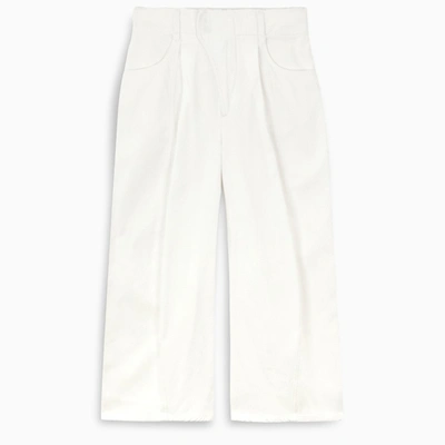 Chloé White Cropped Trousers