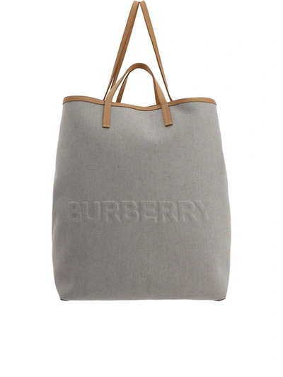 Burberry Beach Tote Bag In Soft Fawn In Soft Fawn/warm Sand