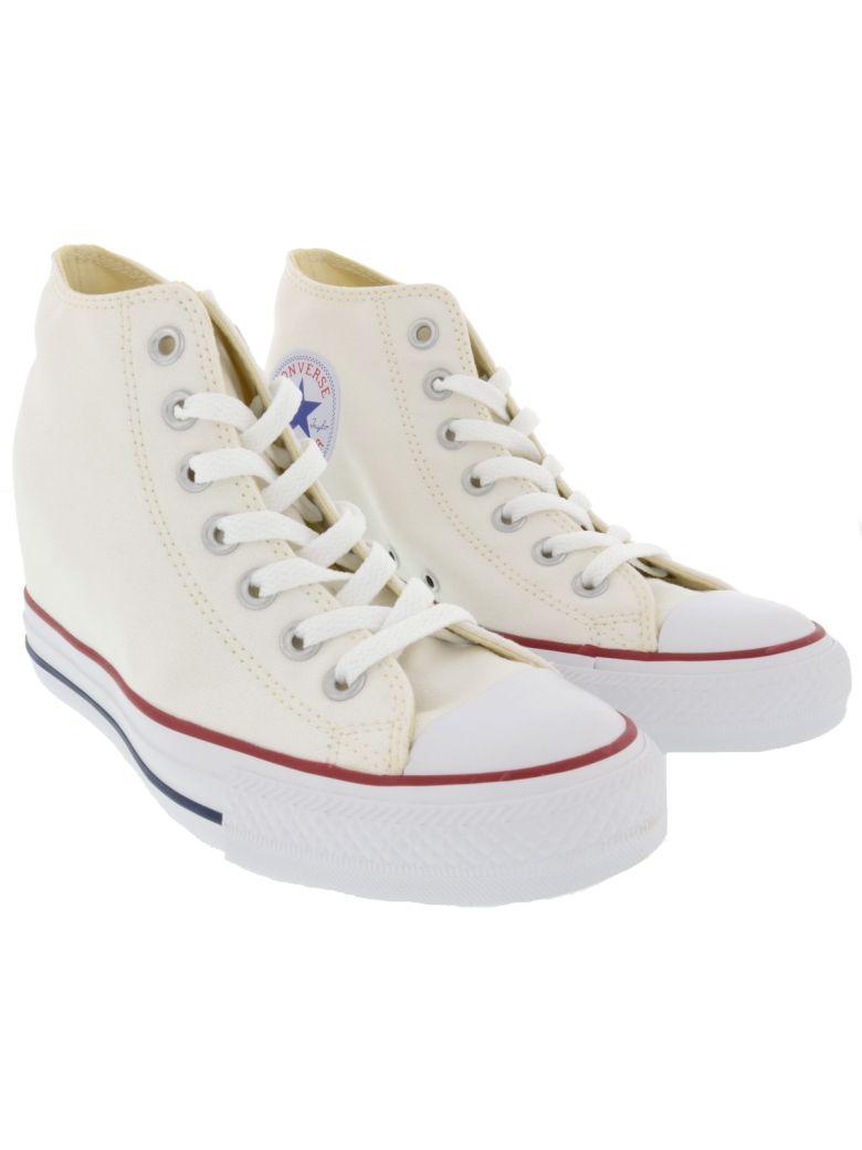 Converse Mid Lux Canvas Sneakers In White | ModeSens