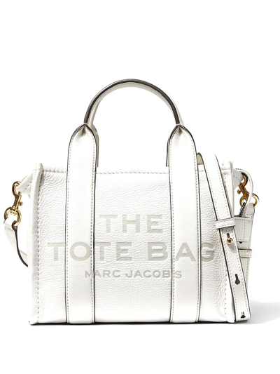 Marc Jacobs Medium The Leather Tote Bag In White | ModeSens