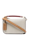 Marc Jacobs The Soft Box 23 Perforated Leather Shoulder Bag In Ivory Multi/gold