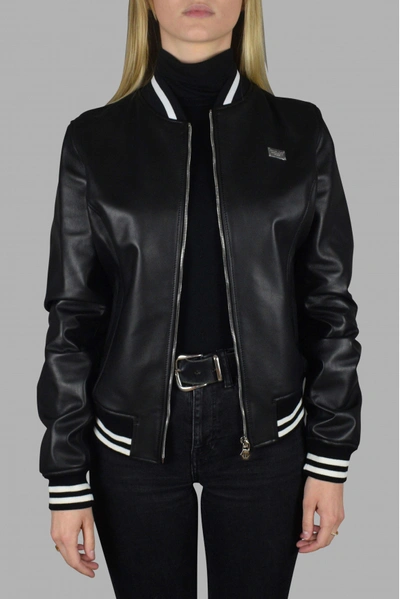 Philipp Plein Bomber Jacket In Black