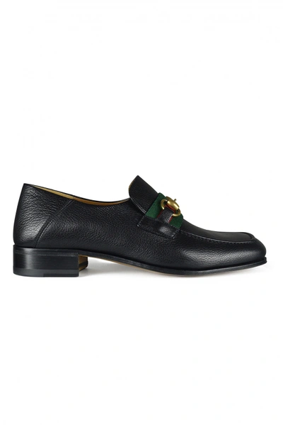 Gucci Men's Luxury Moccasins -  Loafers In Black Goatskin