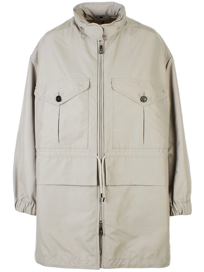 Fay Women's Grey Polyester Outerwear Jacket
