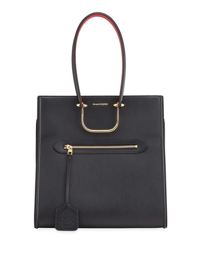 Alexander Mcqueen The Tall Story Bag In Black