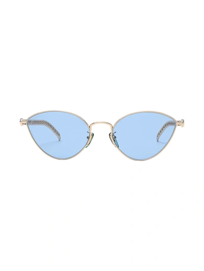 Gucci Eyewear Cat Eye Frame Sunglasses In Gold