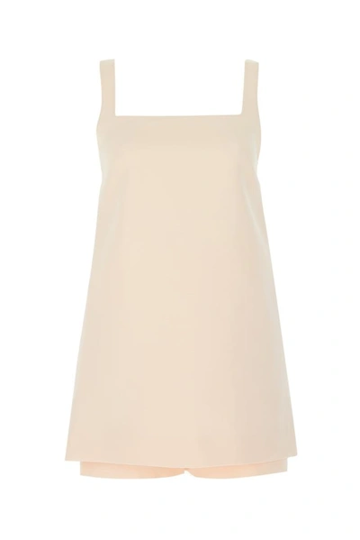 Valentino Square Neck Sleeveless Playsuit In Pink