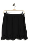 Milly Jess Chiffon Mini Skirt In Black