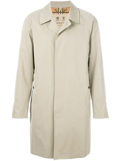 Burberry The Camden Longline Car Coat In Neutrals