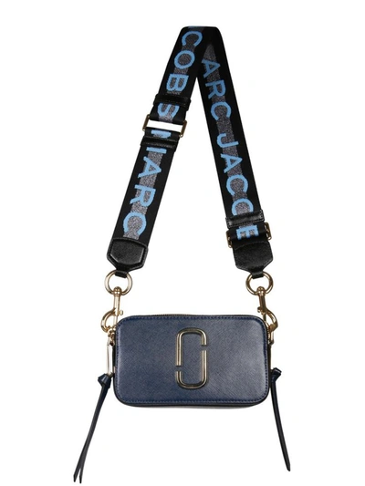Marc Jacobs Small Room Snapshot Bag In Blue
