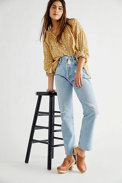 Agolde 90s Pinch Waist Straight-leg Jeans In Flashback