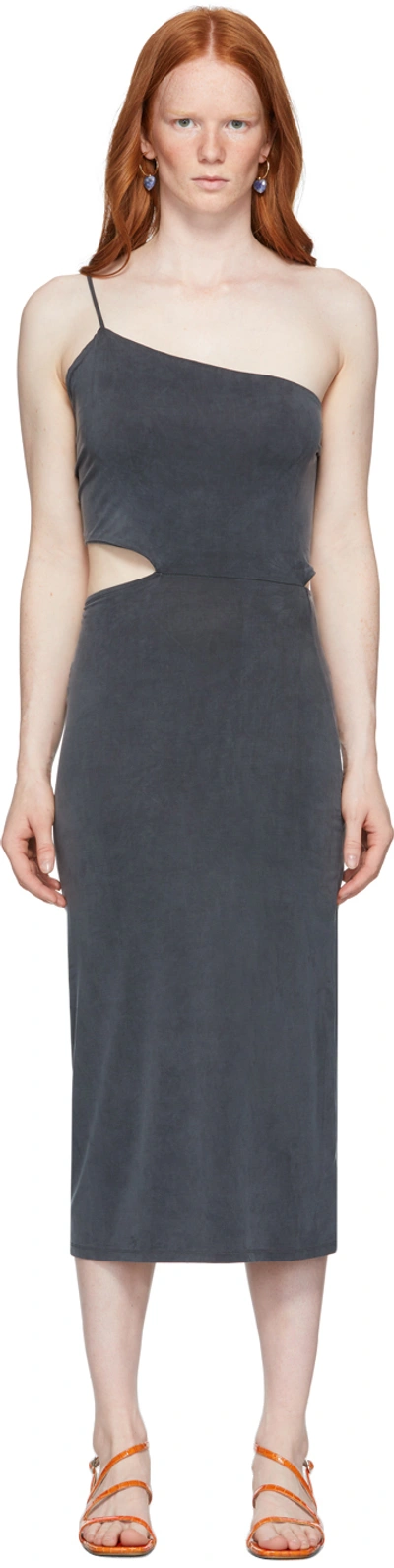 paloma cut out dress RUMER Paloma Cut-Out Maxi in Black