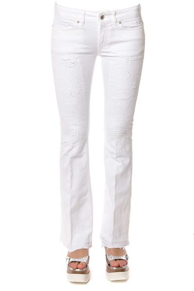 Dondup Cotton Stretch Jeans In White