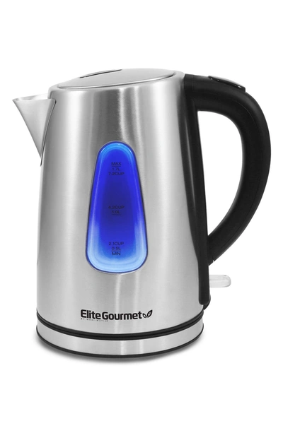 Maxi-matic Elite Platinum Ekt-1271 1.7l Cordless Electric Glass Kettle In Silver