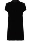 Marc Jacobs Short-sleeve Corduroy Minidress In Black