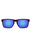 Oakley Holbrook Xl 59mm Polarized Sunglasses In Matte Black/ Prizm Sapphire