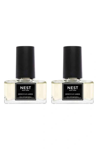 Nest New York Wall Diffuser Refill Set In Moroccan Amber