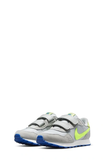 Nike Md Valiant Little Kids' Shoes In Grey Fog,game Royal,white,volt
