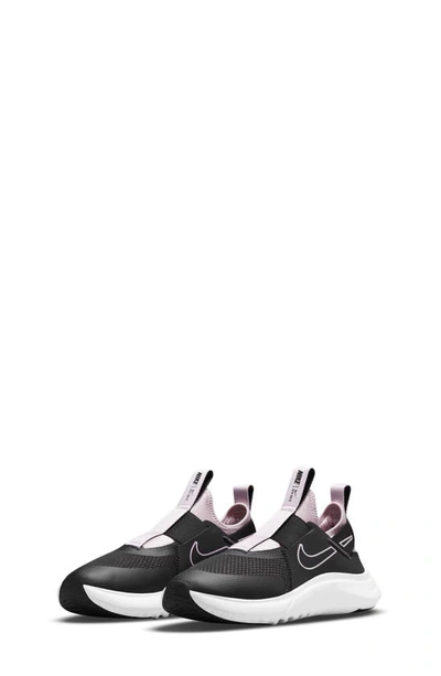 Nike Kids' Flex Plus Sneaker In Black/ Pink Foam/ White