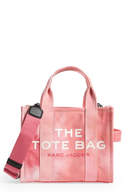 Marc Jacobs The Mini Traveler Canvas Tote In Pink Multi