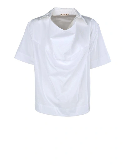 Marni Jersey Cotton T-shirt In White
