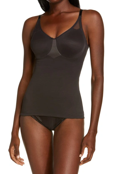 Miraclesuitr Sheer Underwire Shaper Camisole In Black