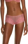 Natori Flora Boyshorts In Mauvewood