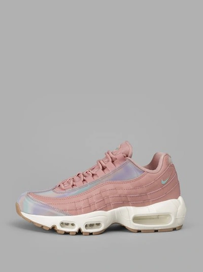Nike Air Max 95 Leather Trainers In Pink