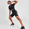 Nike Swoosh Run Tight Bike Shorts In Black