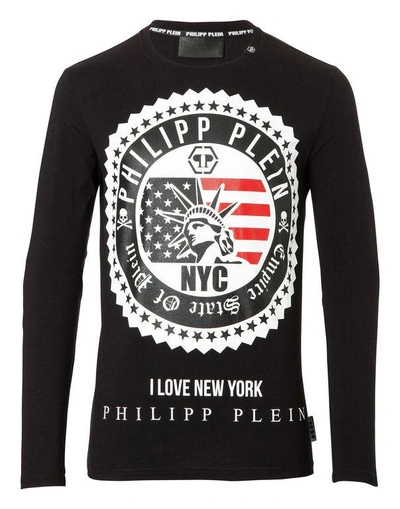 Philipp Plein T-shirt Round Neck Ls "strange"