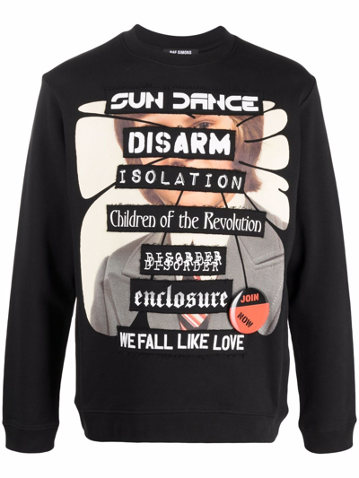 Raf Simons Children Of The Revolution Sweatshirt In Black