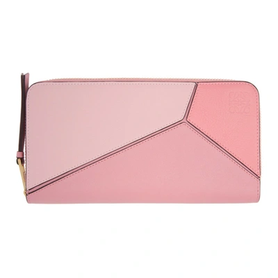Loewe Leather Puzzle Wallet In 7615 Soft P