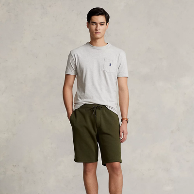 Ralph Lauren Double-knit Active Short In Company Olive