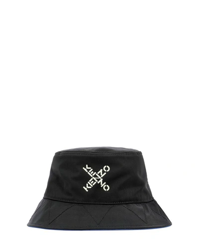 Kenzo "bucket" Reversible Hat In Black  