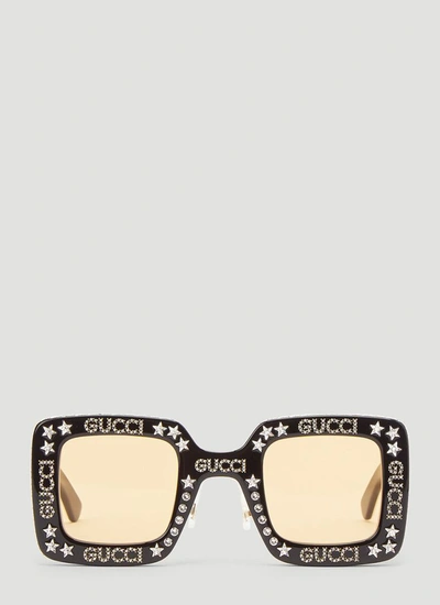 Gucci Eyewear Embellished Square Frame Sunglasses In Multi