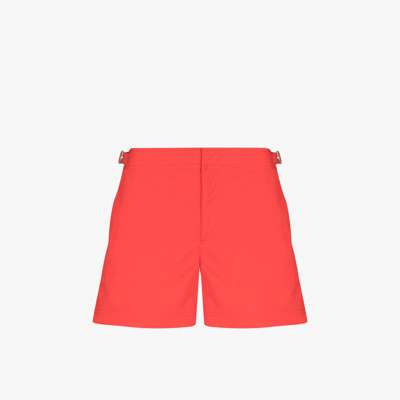Orlebar Brown Setter Ii Shorter-length Swim Shorts In Red