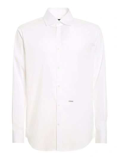 Dsquared2 Pin-point Shirt In White