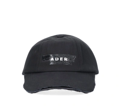 Ader Error "duct Logo Tape" Baseball Cap In Black