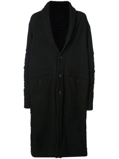 Yohji Yamamoto Single Breasted Coat In Black