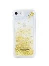 Marc Jacobs Floating Glitter Iphone 7/8 Case In Gold