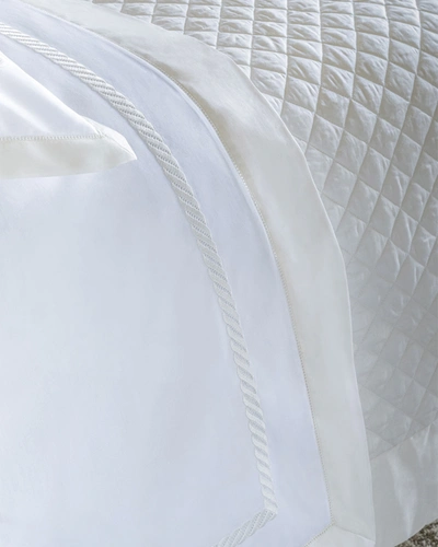 Bovi Fine Linens Simone Queen Sheet Set, White/ivory